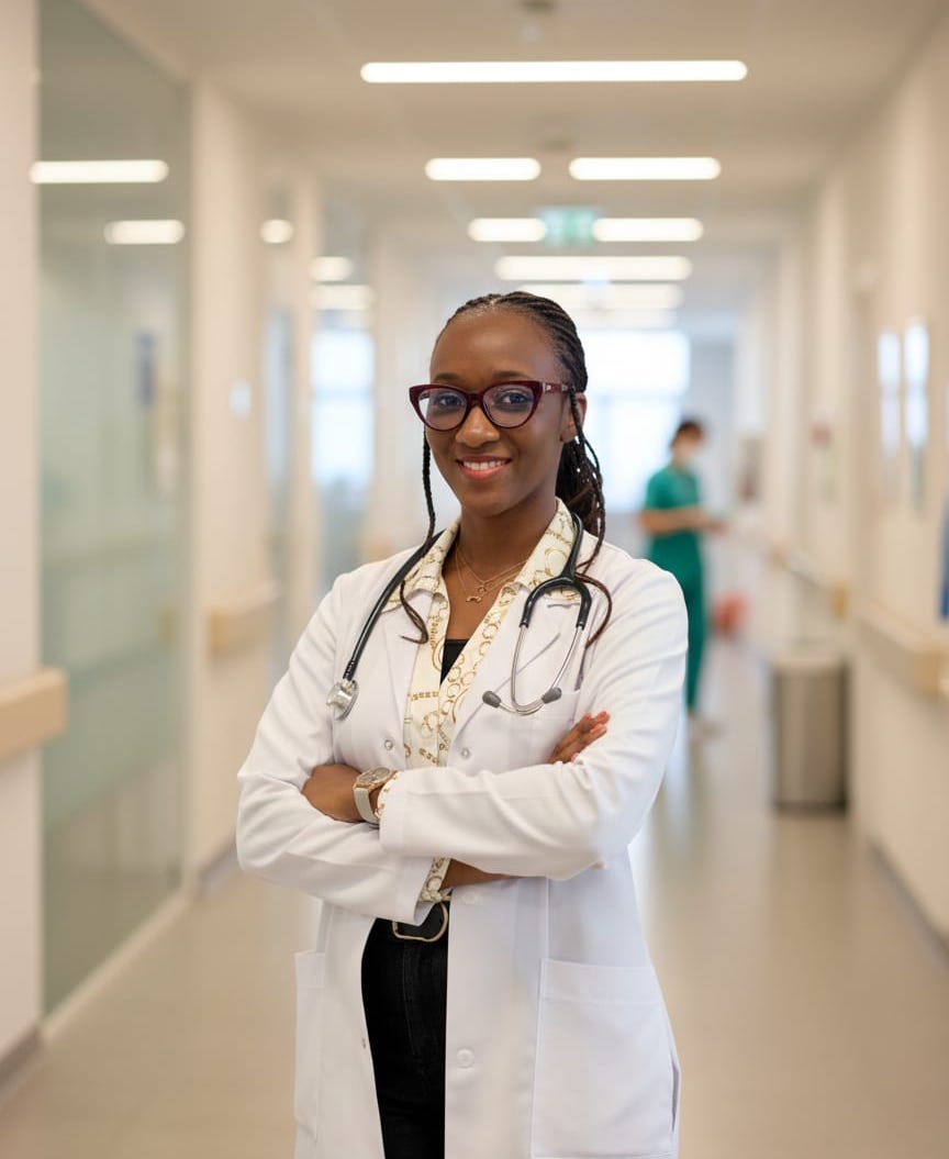 Medical professional consulting with a patient